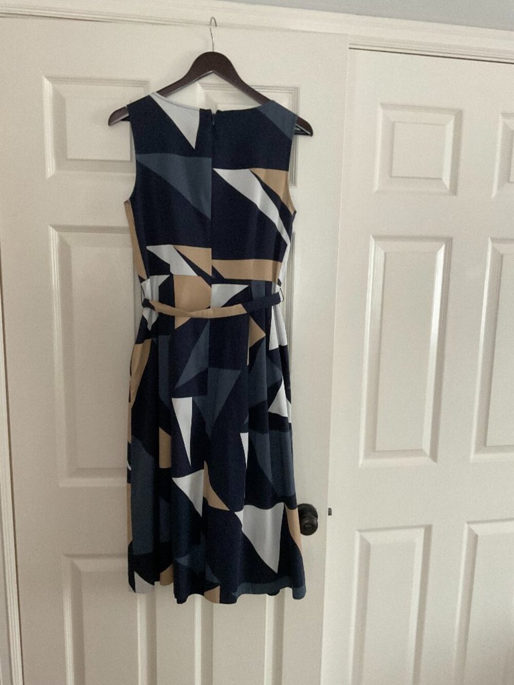 Lafayette geometric cotton dress size 6 - Picture 2 of 5